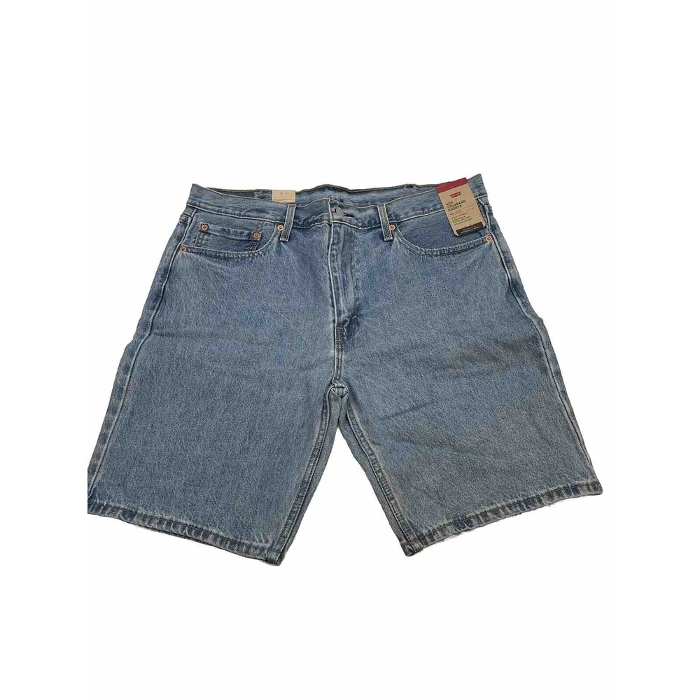 Levis 405 Mens Denim Shorts Size 38 Blue Standard Fit Medium Wash